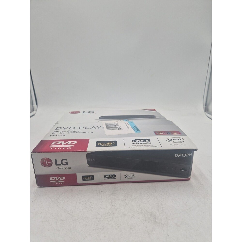 LG DP132H CD DVD Player with Remote Control & HDMI Output New Open Box